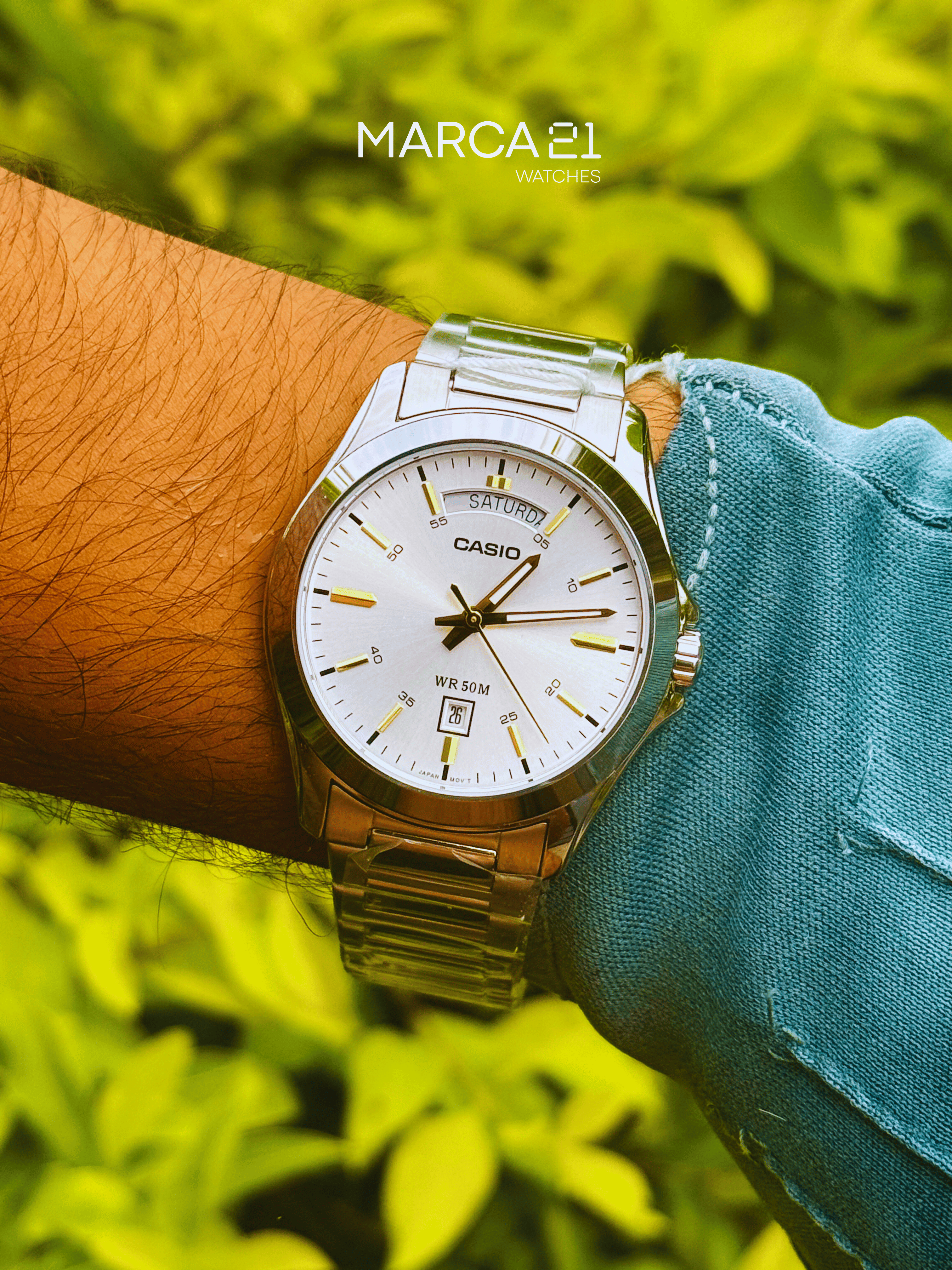 Reloj para Hombre Casio MTP-1370D CARA BLANCA
