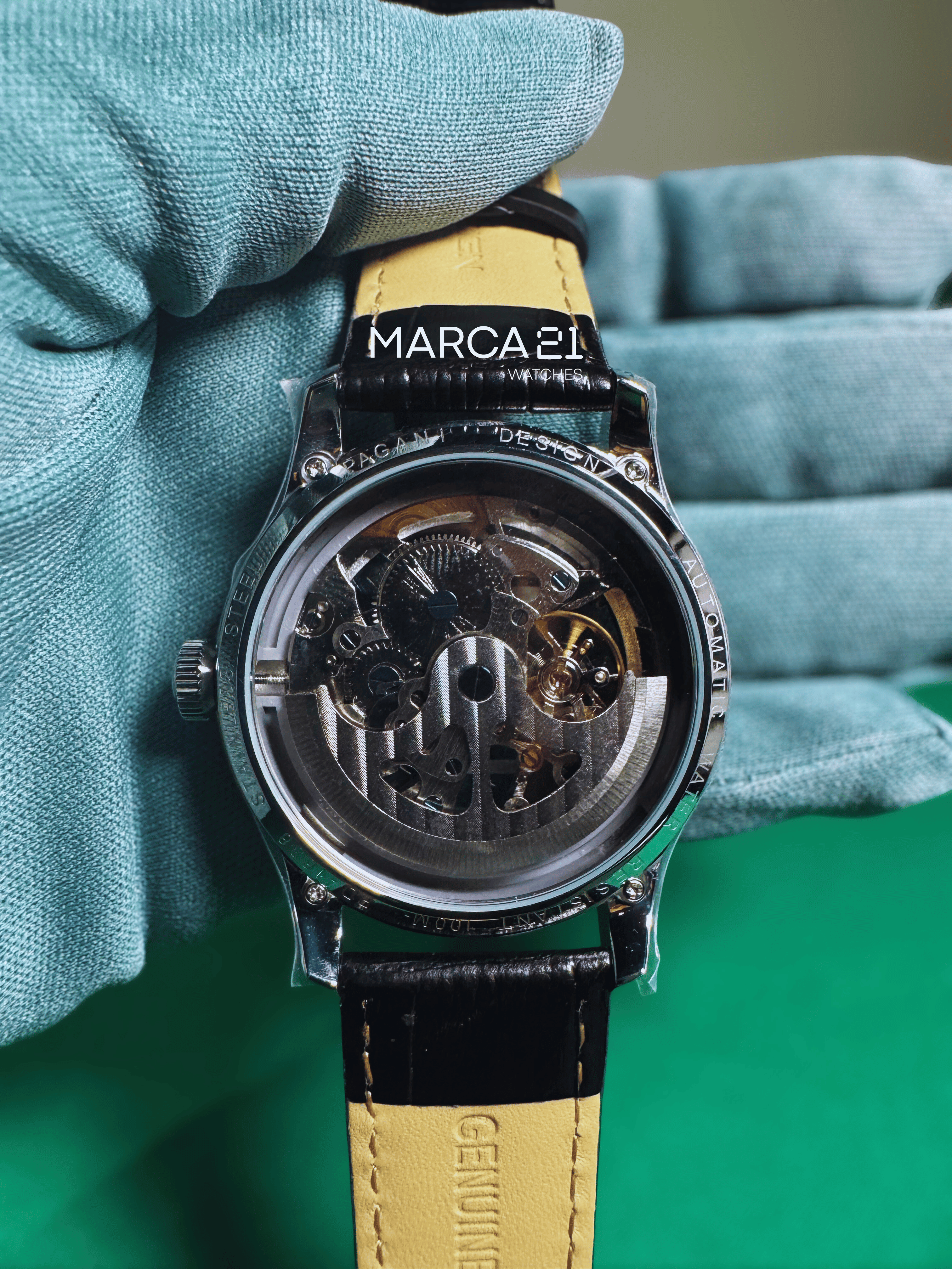 RELOJ PAGANI DESIGN SKELETON BLACK - Marca 21 | Relojes