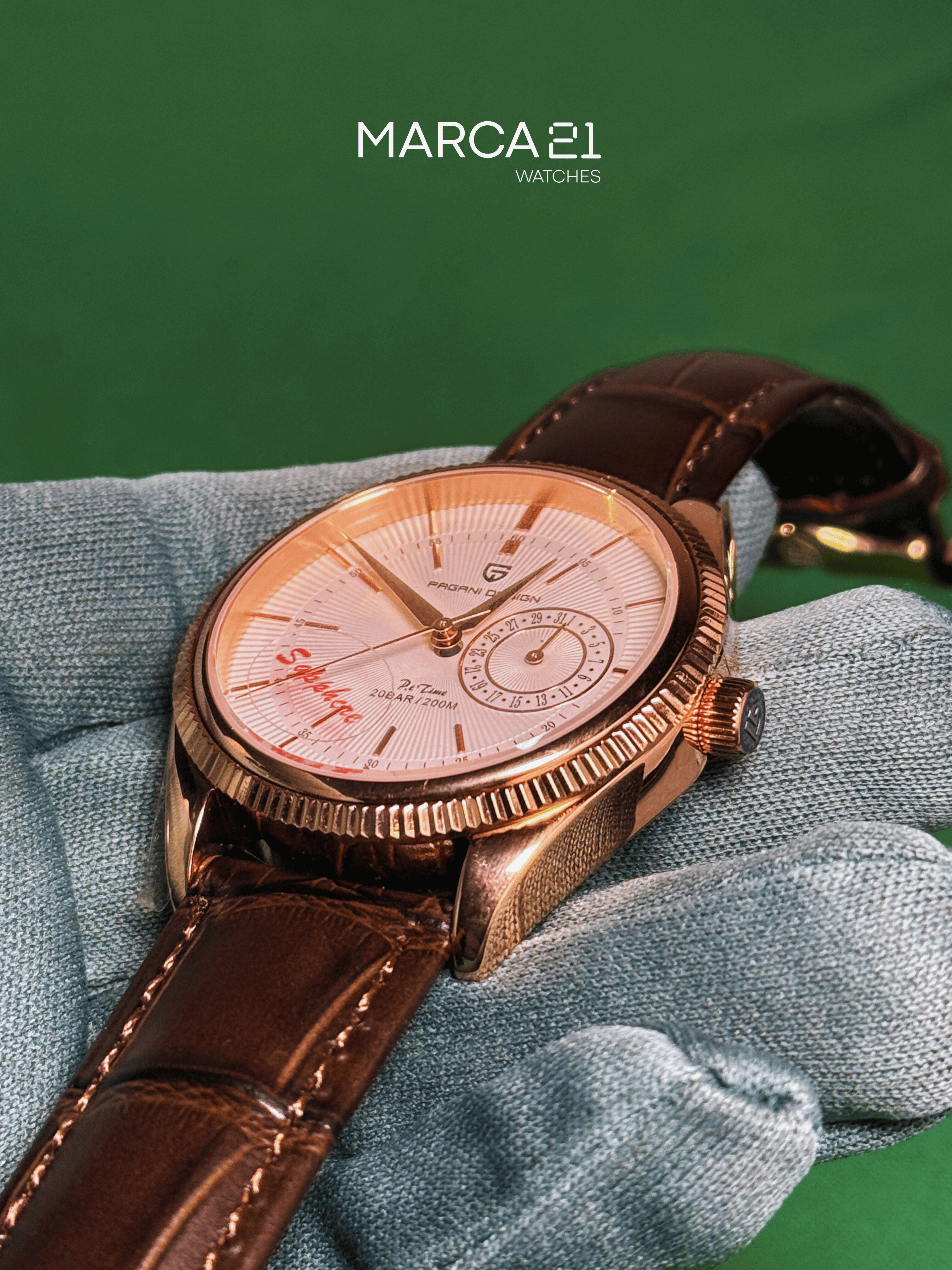 Reloj para Hombre Pagani Design Cellini Gold - Marca 21 | Relojes
