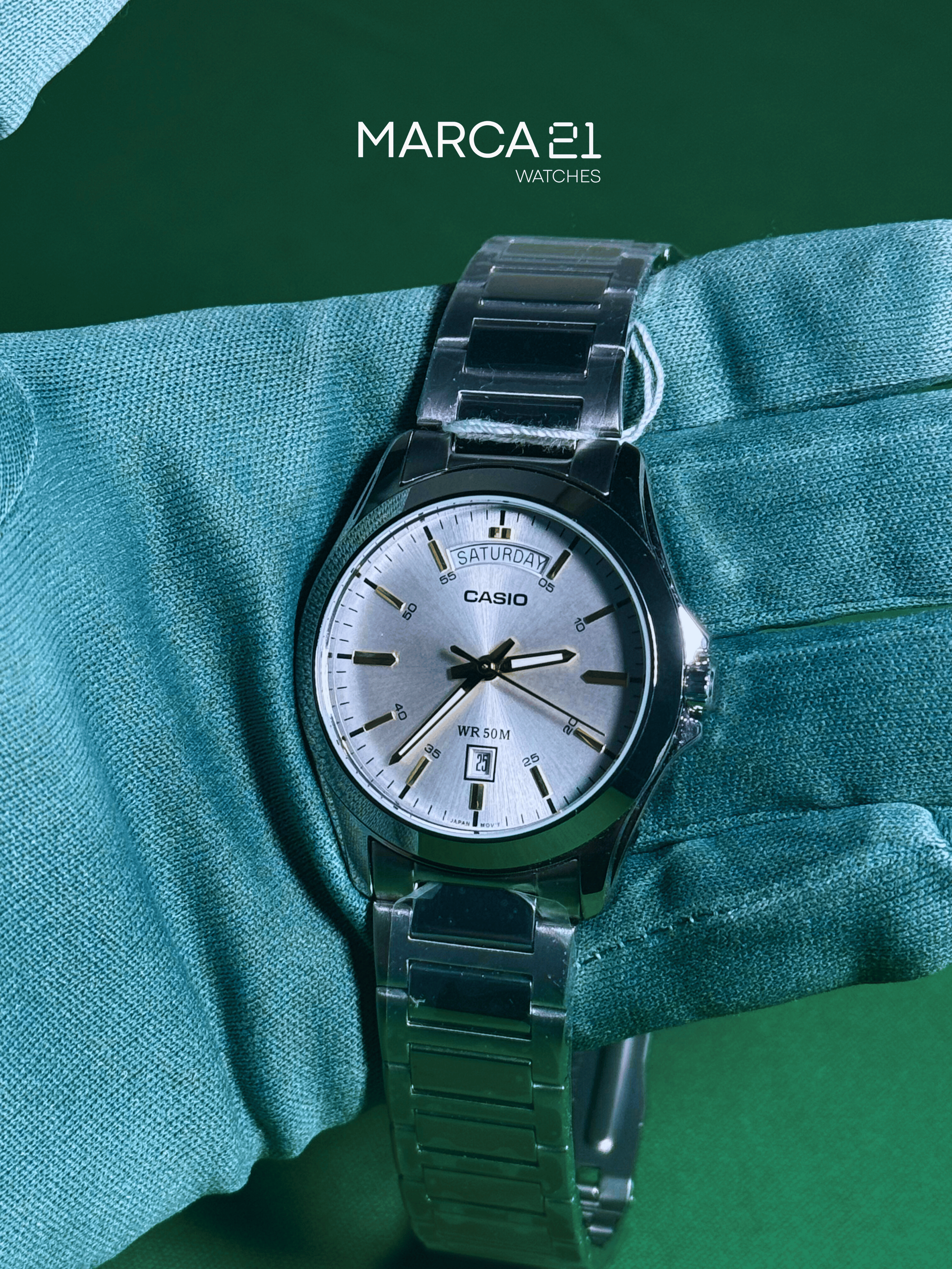 Reloj para Hombre Casio MTP-1370D CARA BLANCA