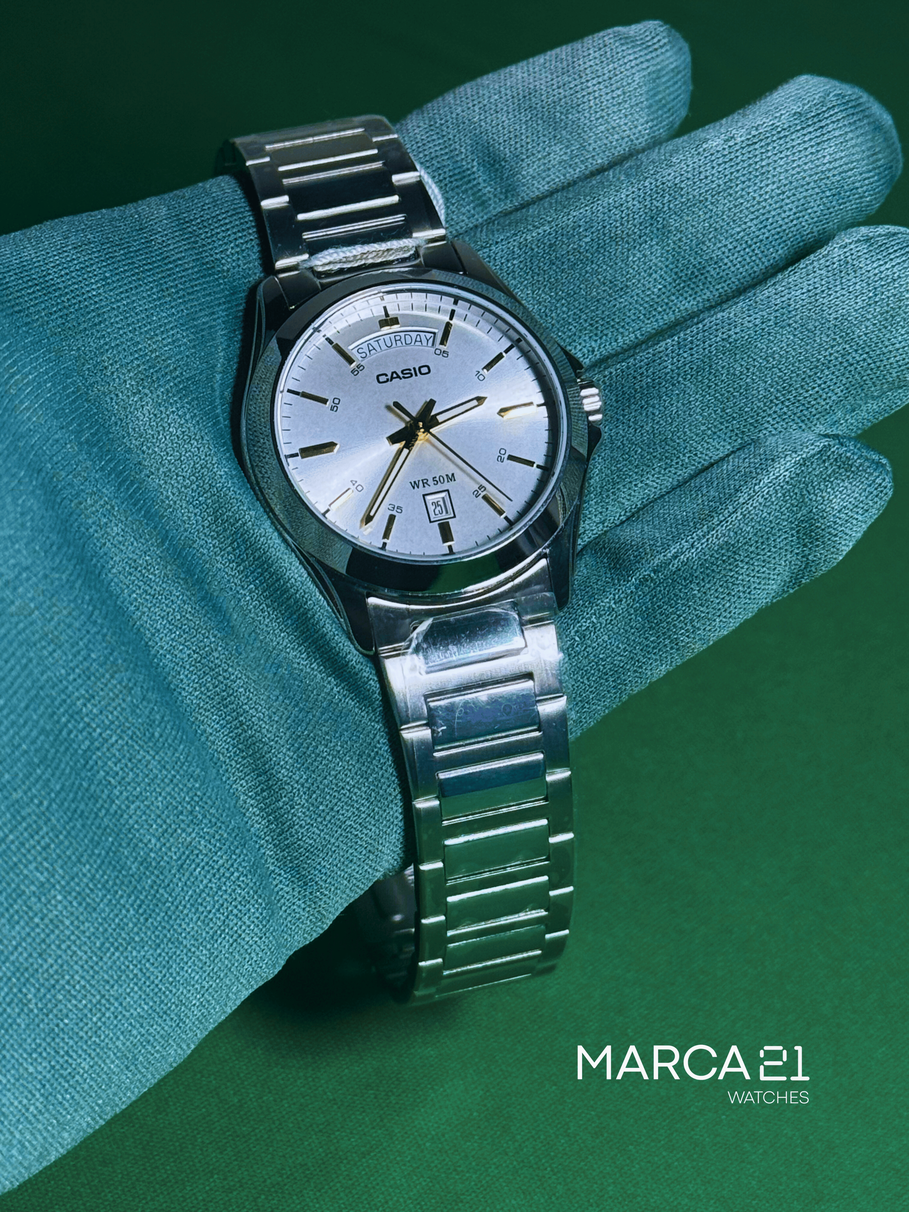 Reloj para Hombre Casio MTP-1370D CARA BLANCA