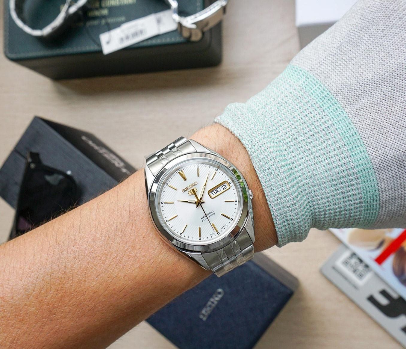Reloj para Hombre Automático Japonés SEIKO 5 SNKL17K1
