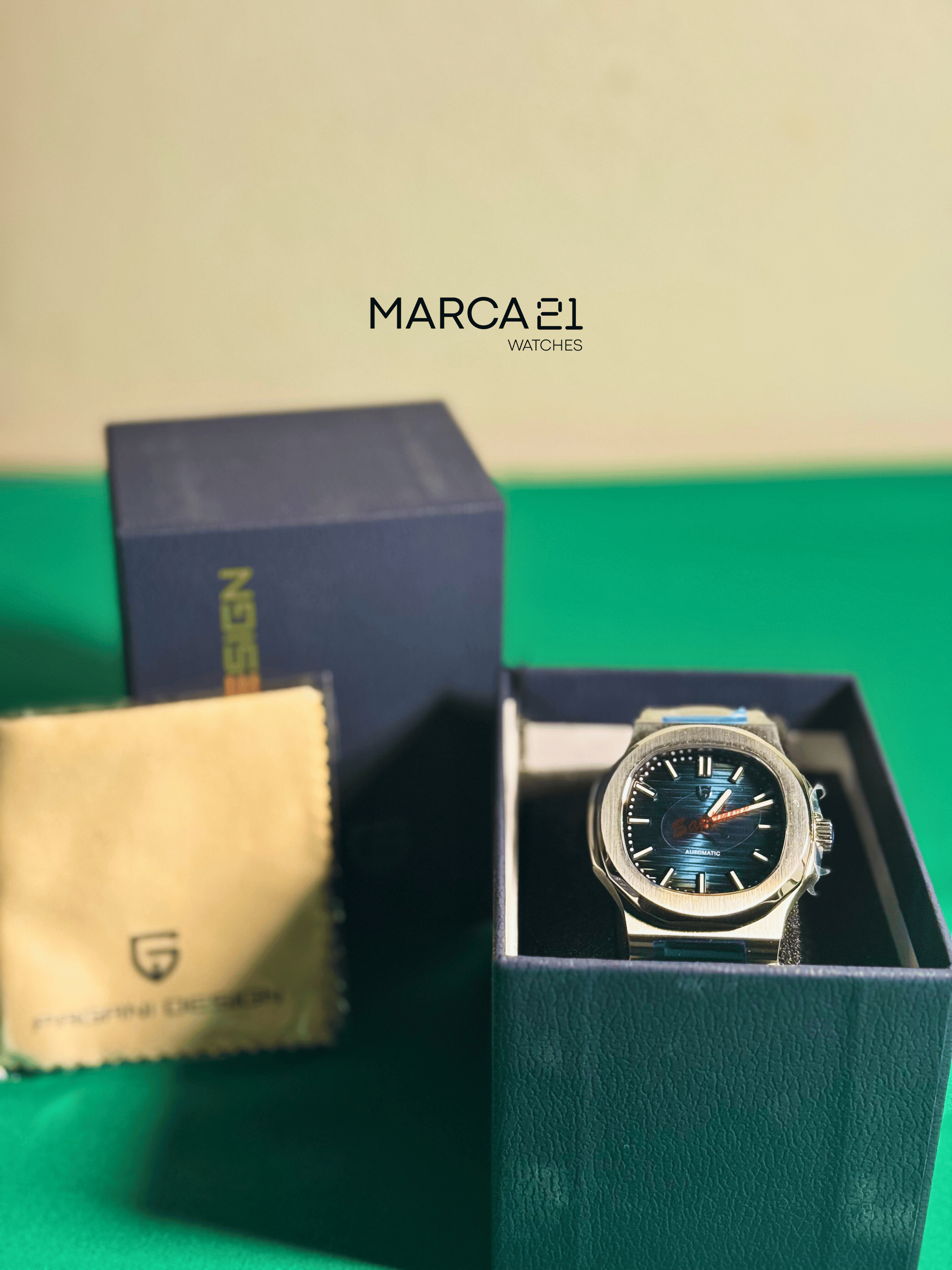 Reloj Automático para Hombre Pagani Design Nautilus Blue - Marca 21 | Relojes