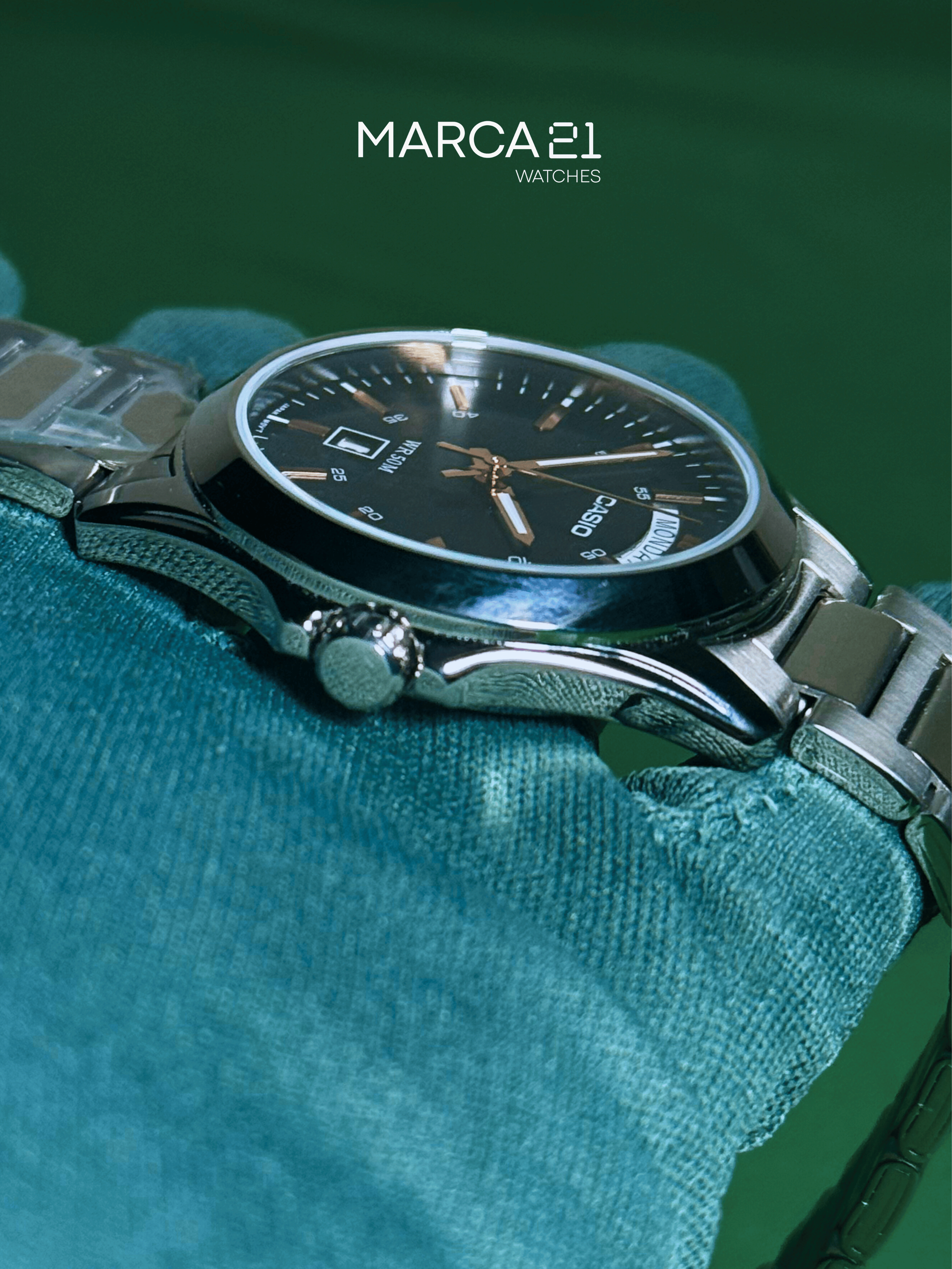 Reloj para Hombre Casio MTP1370D CARA NEGRA
