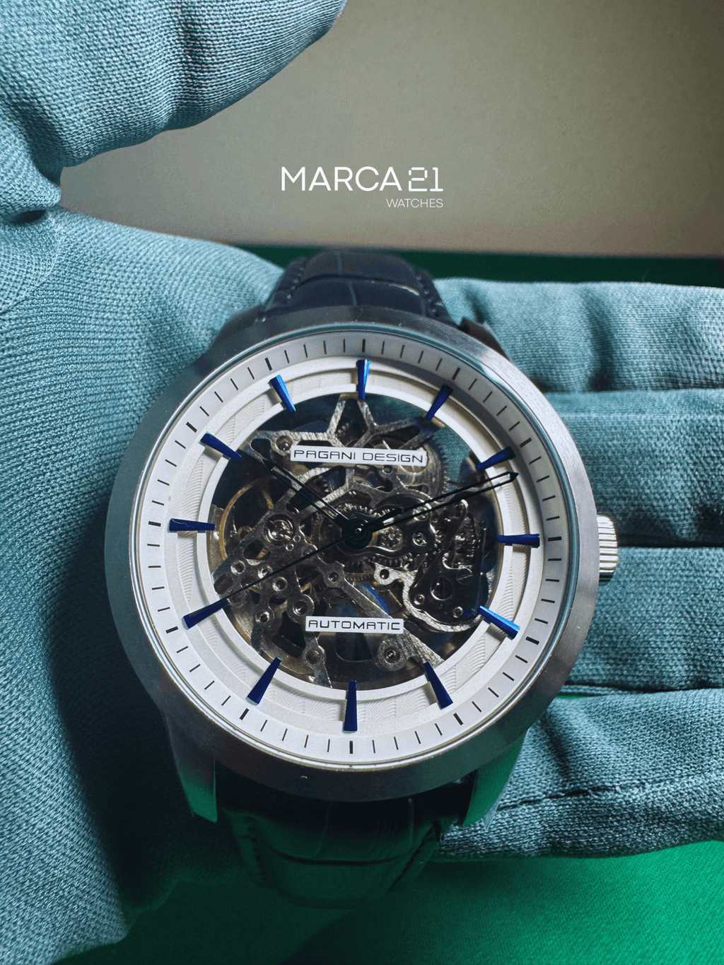 PAGANI DESIGN SKELETON WHITE - Marca 21 | Relojes