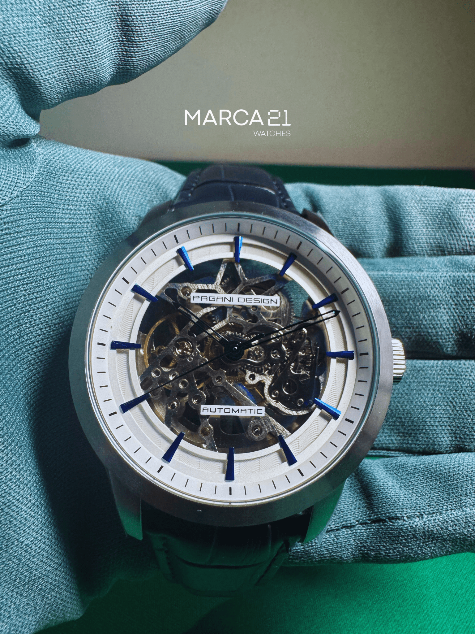 PAGANI DESIGN SKELETON WHITE - Marca 21 | Relojes