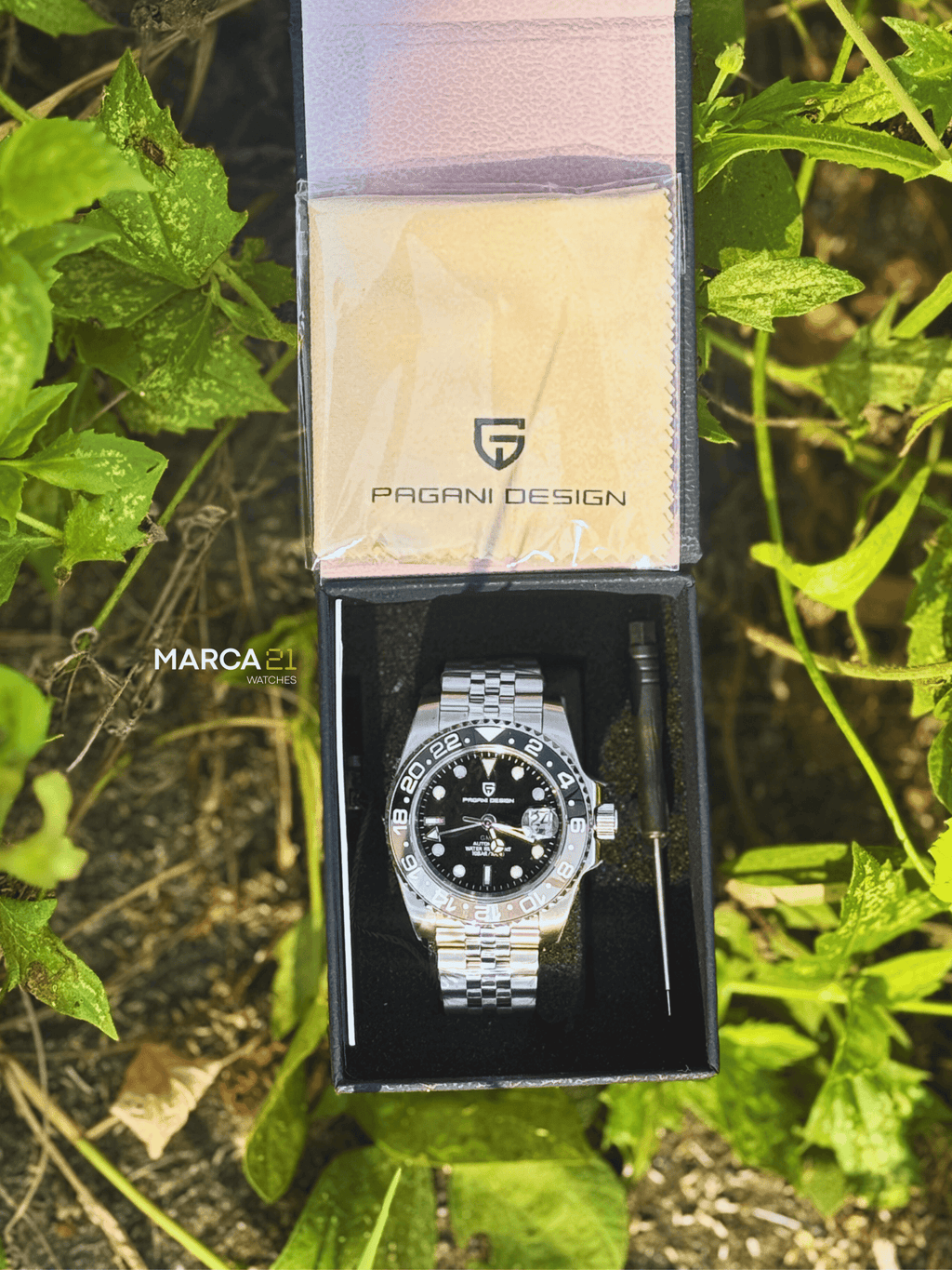 Reloj Automático Hombre Pagani Design GMT Bruce Wayne - Marca 21 | Relojes