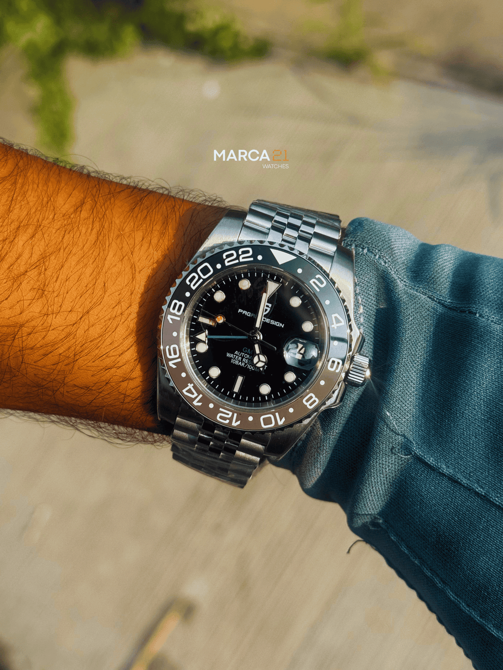 Reloj Automático Hombre Pagani Design GMT Bruce Wayne - Marca 21 | Relojes