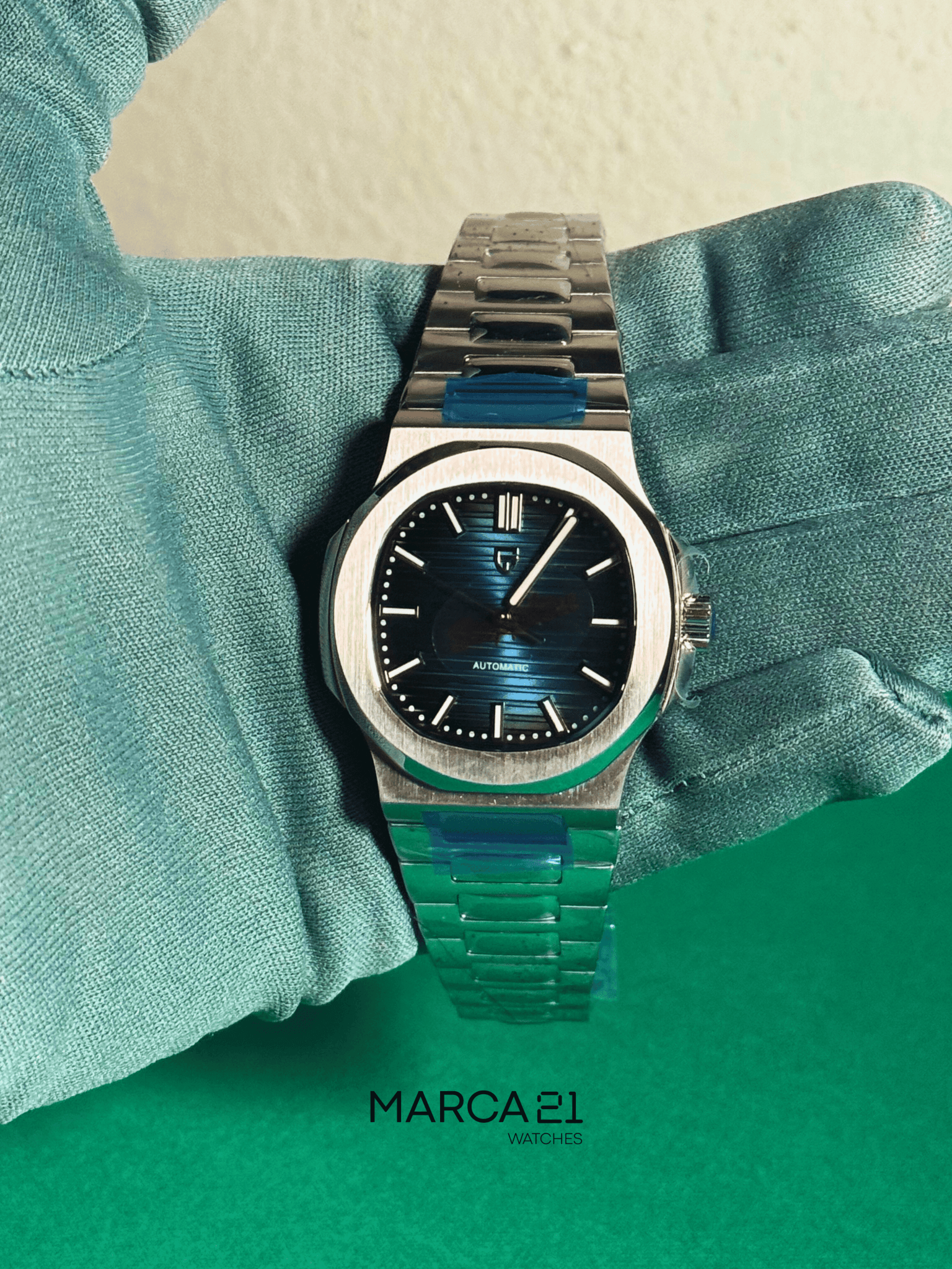 Reloj Automático para Hombre Pagani Design Nautilus Blue - Marca 21 | Relojes
