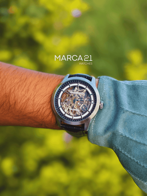 RELOJ PAGANI DESIGN SKELETON BLACK - Marca 21 | Relojes