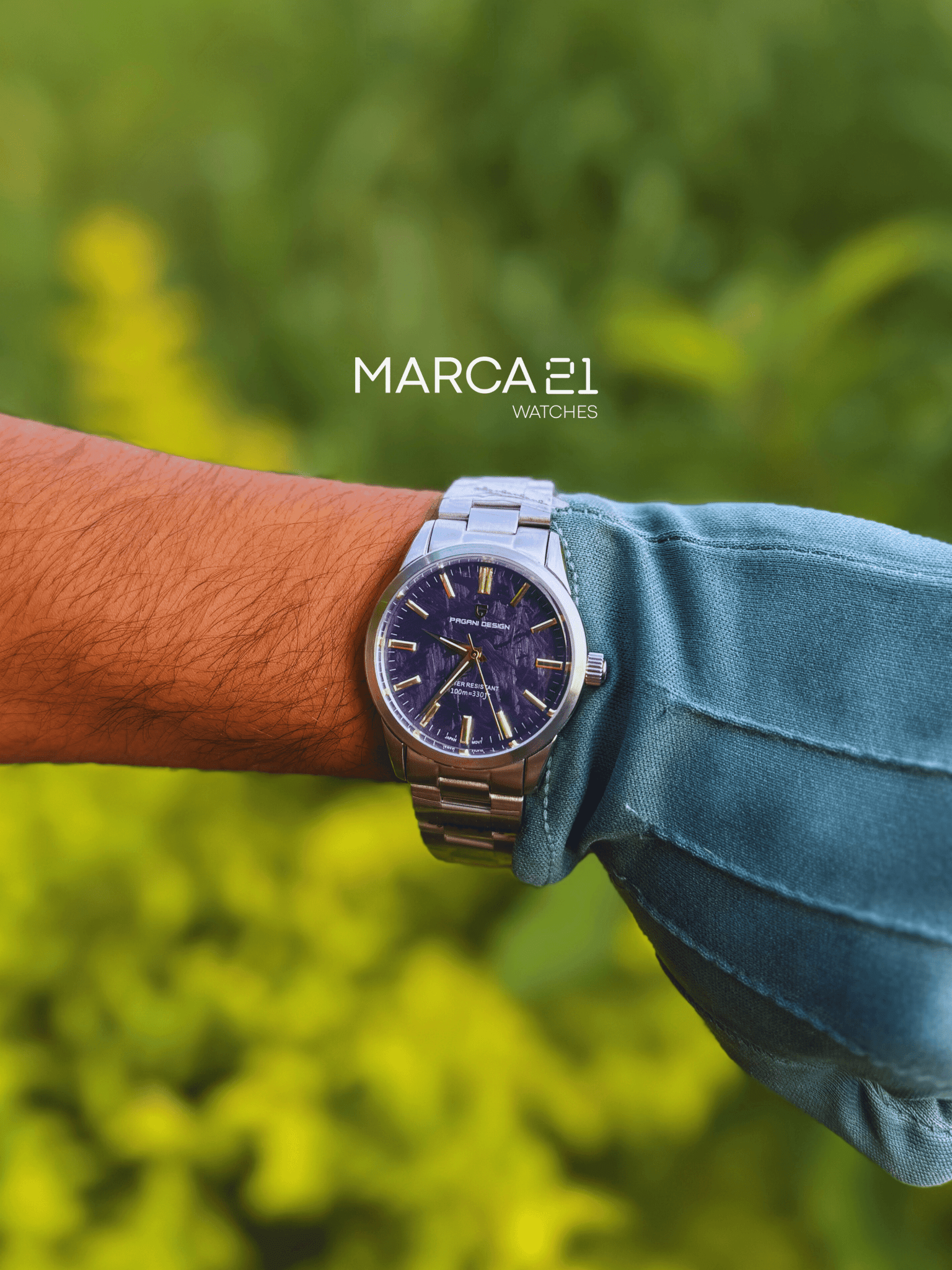 Reloj para Hombre Pagani Design 734 Blue Gold - Marca 21 | Relojes